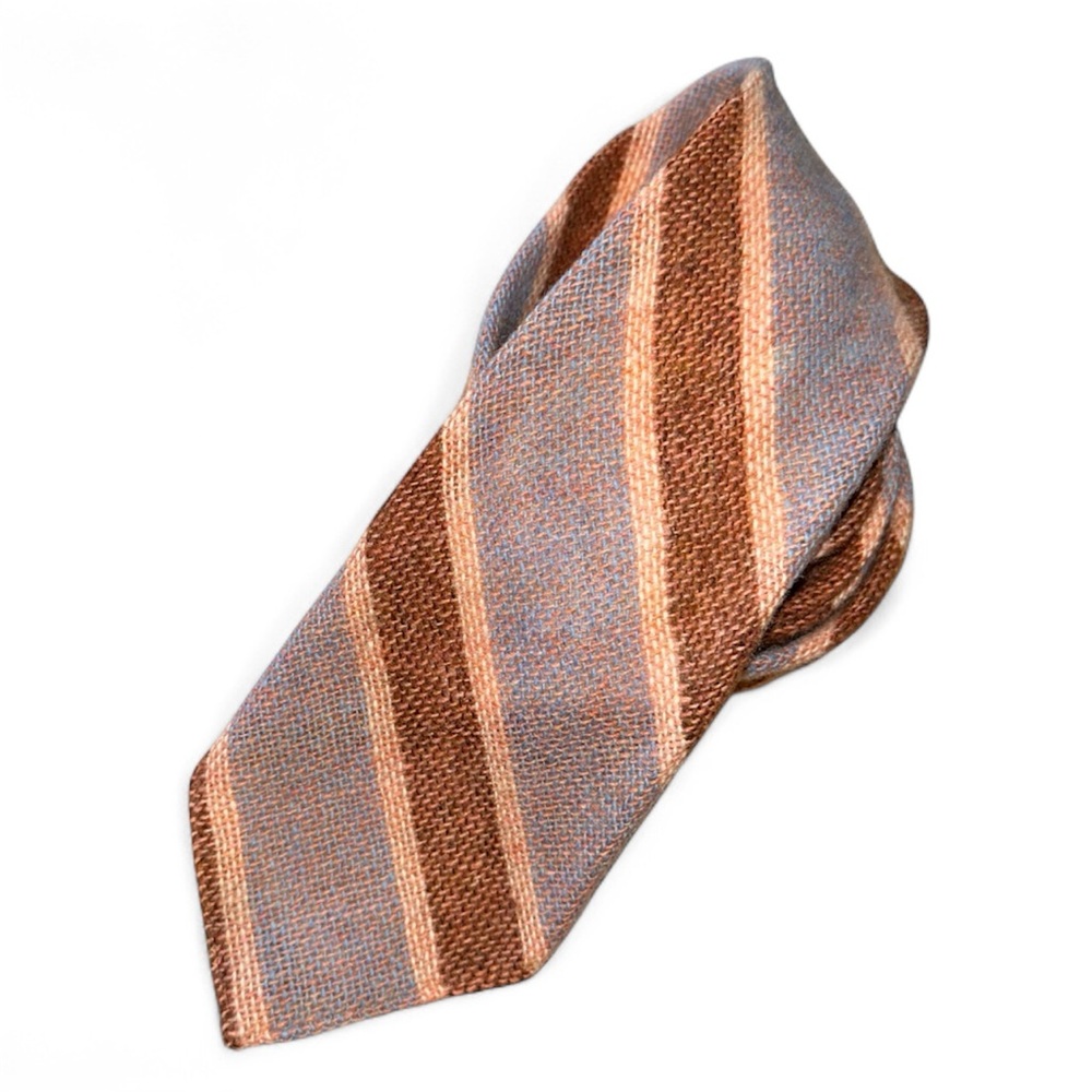 Vintage St. Andrew’s by PARK LANE Pure Virgin Wool Striped Men's Tie